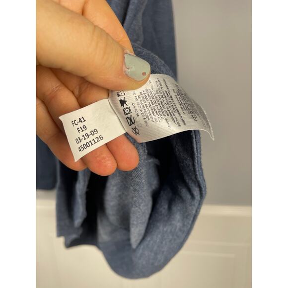 Free Country, Size XXL, Blue Snap Jacket Sweatshirt, Pockets, Flattering Seams - Picture 3 of 7